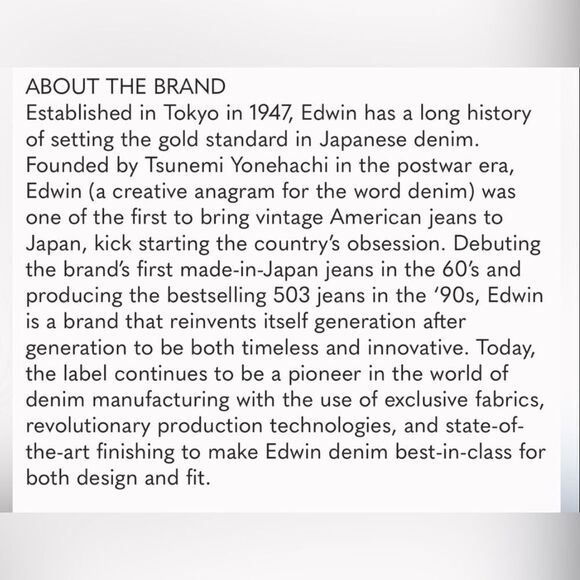 NWT EDWIN Women’s Giselle Mid Rise Skinny Jeans Color Black Creek - Size 27 - Picture 7 of 8